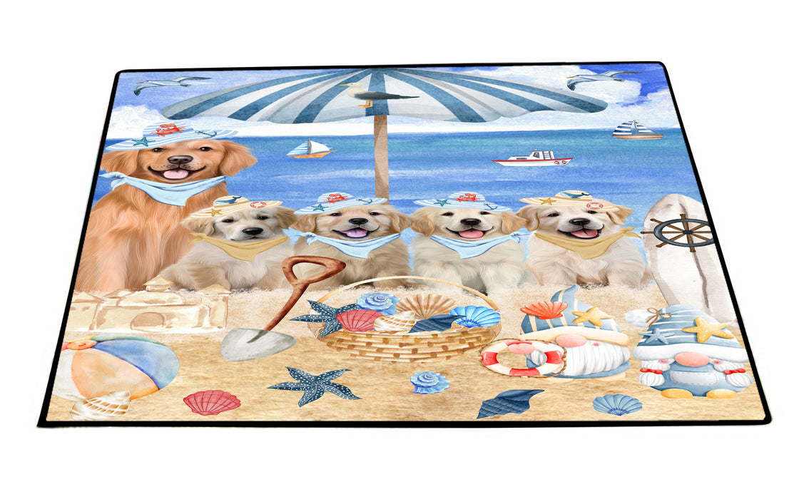 Golden Retriever Floor Mats and Doormat: Explore a Variety of Designs, Custom, Anti-Slip Welcome Mat for Outdoor and Indoor, Personalized Gift for Dog Lovers