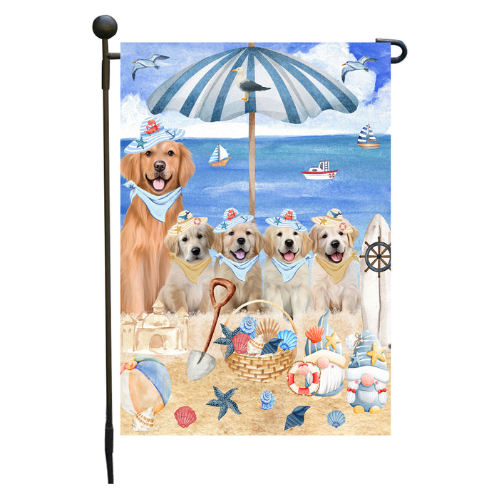 Golden Retriever Dogs Garden Flag, Double-Sided Outdoor Yard Garden Decoration, Explore a Variety of Designs, Custom, Weather Resistant, Personalized, Flags for Dog and Pet Lovers