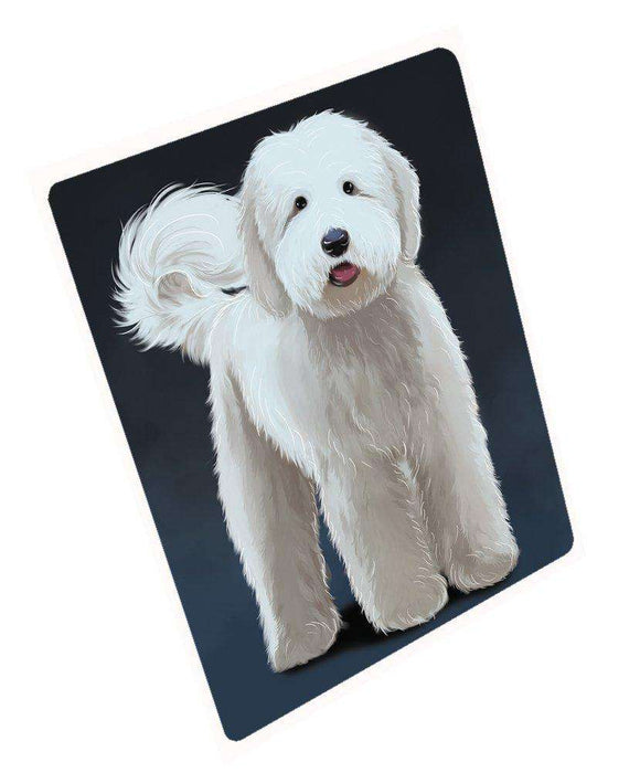 Goldendoodle Dog Art Portrait Print Woven Throw Sherpa Plush Fleece Blanket