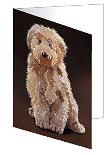 Goldendoodle Dog Handmade Artwork Assorted Pets Greeting Cards and Note Cards with Envelopes for All Occasions and Holiday Seasons