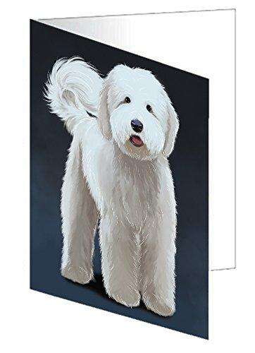 Goldendoodle Dog Handmade Artwork Assorted Pets Greeting Cards and Note Cards with Envelopes for All Occasions and Holiday Seasons