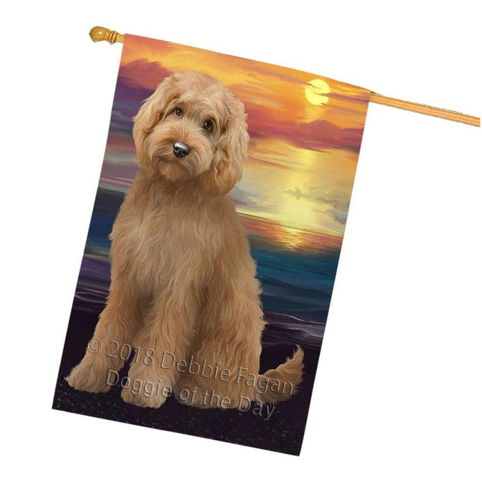 Goldendoodle Dog House Flag FLG51884
