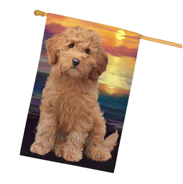 Goldendoodle Dog House Flag FLG51886
