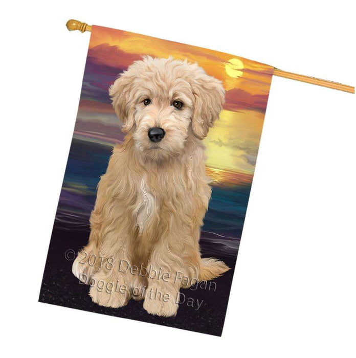 Goldendoodle Dog House Flag FLG51887