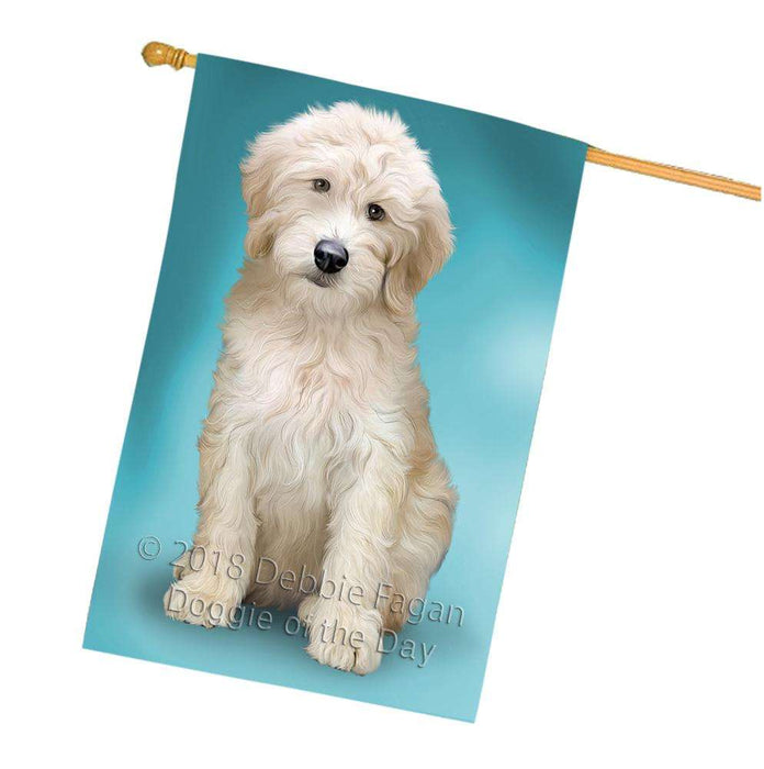 Goldendoodle Dog House Flag FLG51889