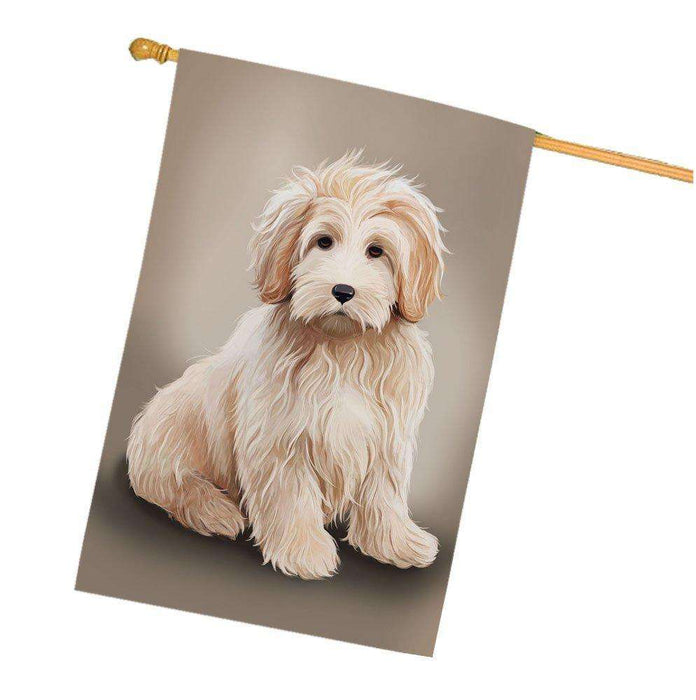 Goldendoodle Dog House Flag