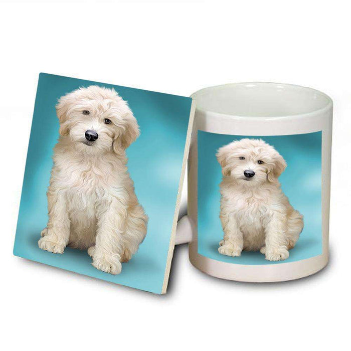 Goldendoodle Dog Mug and Coaster Set MUC51748