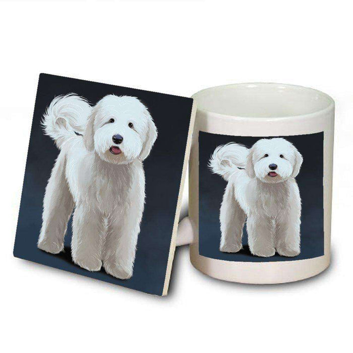 Goldendoodle Dog Mug and Coaster Set
