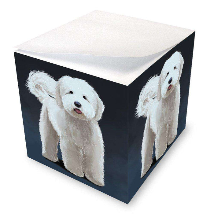 Goldendoodle Dog Note Cube