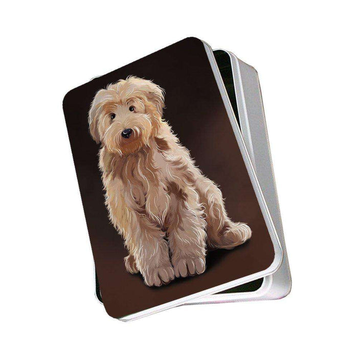 Goldendoodle Dog Photo Storage Tin