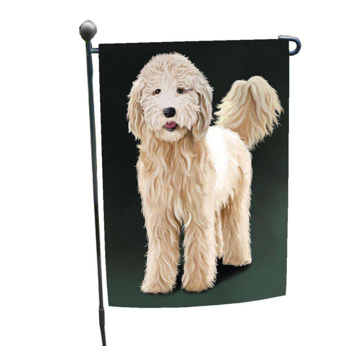 Goldendoodle Puppy Dog Garden Flag