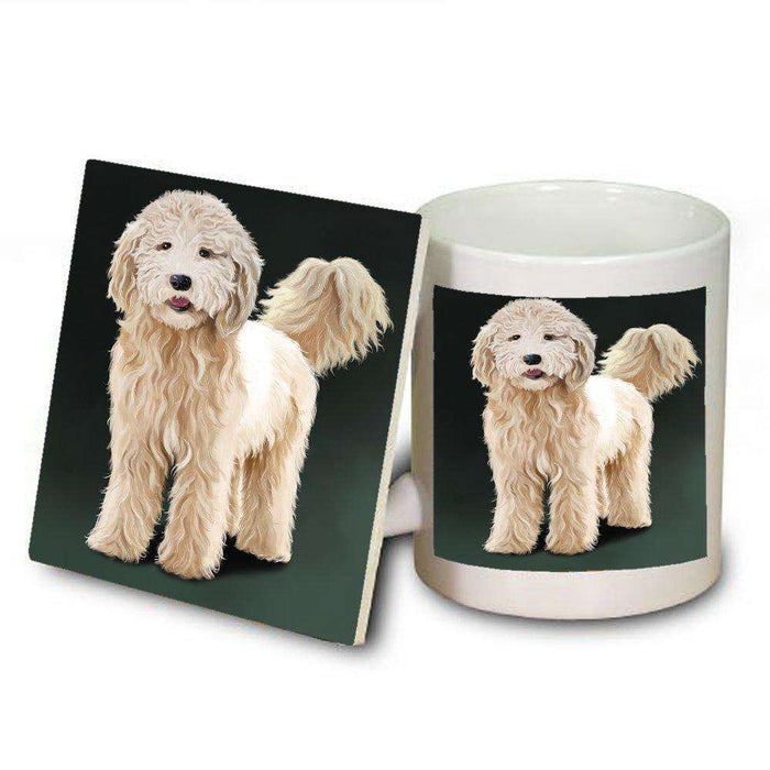 Goldendoodle Puppy Dog Mug and Coaster Set