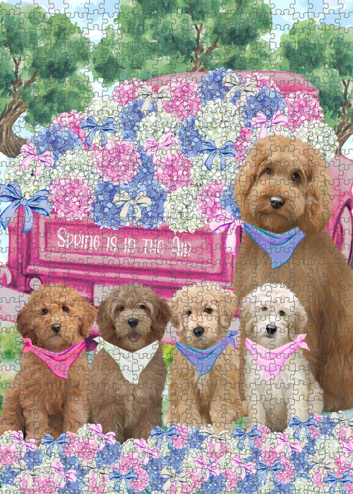 Goldendoodle Jigsaw Puzzle: Explore a Variety of Designs, Interlocking Halloween Puzzles for Adult, Custom, Personalized, Pet Gift for Dog Lovers
