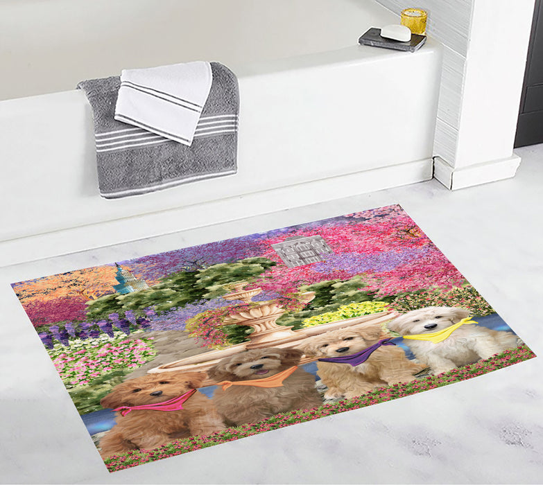 Goldendoodle Custom Bath Mat, Explore a Variety of Personalized Designs, Anti-Slip Bathroom Pet Rug Mats, Dog Lover's Gifts