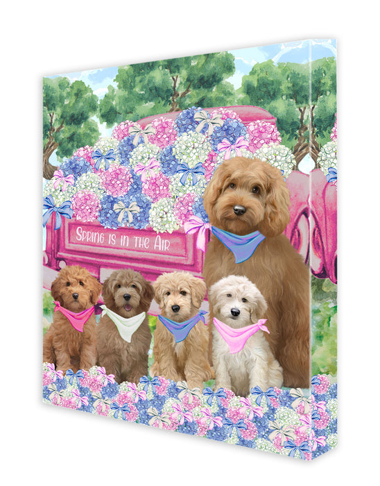 Goldendoodle Canvas: Explore a Variety of Designs, Custom, Personalized, Digital Art Wall Painting, Ready to Hang Room Decor, Gift for Dog and Pet Lovers