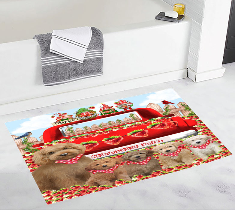 Goldendoodle Bath Mat: Non-Slip Bathroom Rug Mats, Custom, Explore a Variety of Designs, Personalized, Gift for Pet and Dog Lovers