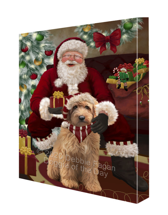 Santa I've Been Good Goldendoodle Dog Canvas Print Wall Art Décor CVS148589
