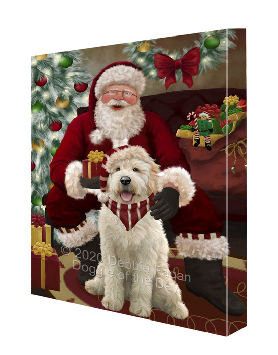 Santa I've Been Good Goldendoodle Dog Canvas Print Wall Art Décor CVS148598