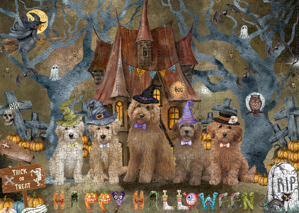 Goldendoodle Jigsaw Puzzle, Interlocking Puzzles Games for Adult, Explore a Variety of Designs, Personalized, Custom, Gift for Pet and Dog Lovers
