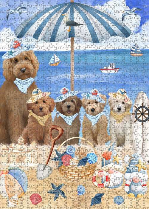 Goldendoodle Jigsaw Puzzle: Explore a Variety of Designs, Interlocking Halloween Puzzles for Adult, Custom, Personalized, Pet Gift for Dog Lovers