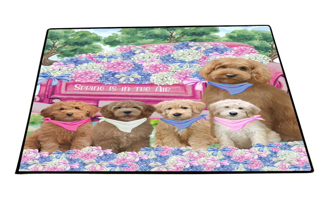 Goldendoodle Floor Mats and Doormat: Explore a Variety of Designs, Custom, Anti-Slip Welcome Mat for Outdoor and Indoor, Personalized Gift for Dog Lovers