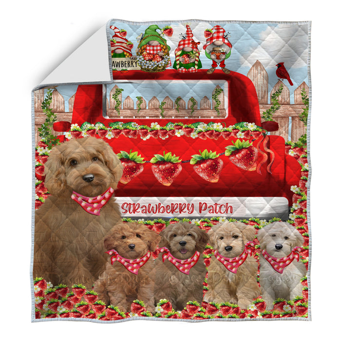 Goldendoodle Quilt, Explore a Variety of Bedding Designs, Bedspread Quilted Coverlet, Custom, Personalized, Pet Gift for Dog Lovers