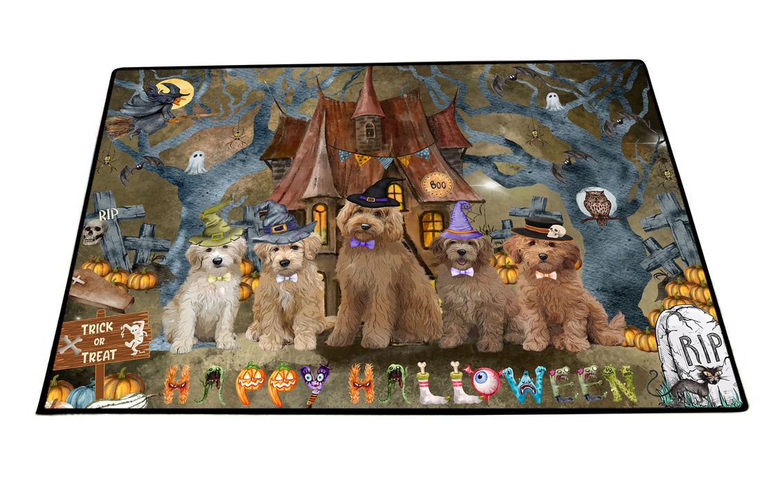 Goldendoodle Floor Mats: Explore a Variety of Designs, Personalized, Custom, Halloween Anti-Slip Doormat for Indoor and Outdoor, Dog Gift for Pet Lovers