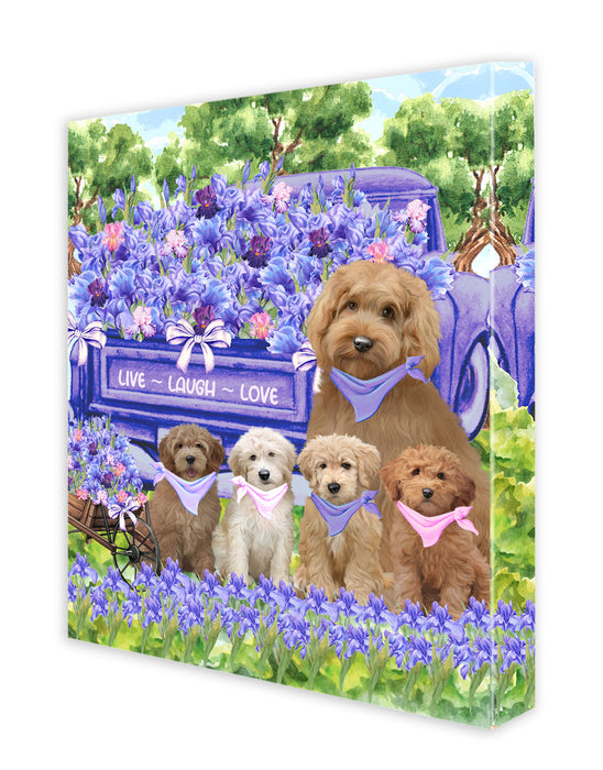 Goldendoodle Canvas: Explore a Variety of Custom Designs, Personalized, Digital Art Wall Painting, Ready to Hang Room Decor, Gift for Pet & Dog Lovers