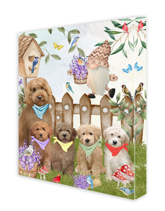 Goldendoodle Canvas: Explore a Variety of Personalized Designs, Custom, Digital Art Wall Painting, Ready to Hang Room Decor, Gift for Dog and Pet Lovers