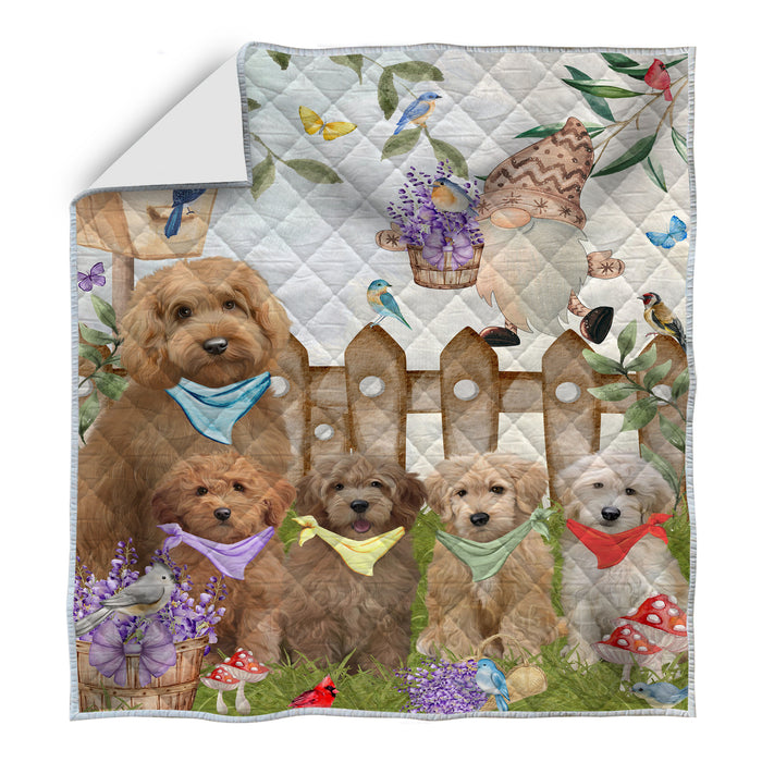 Goldendoodle Quilt: Explore a Variety of Personalized Designs, Custom, Bedding Coverlet Quilted, Pet and Dog Lovers Gift