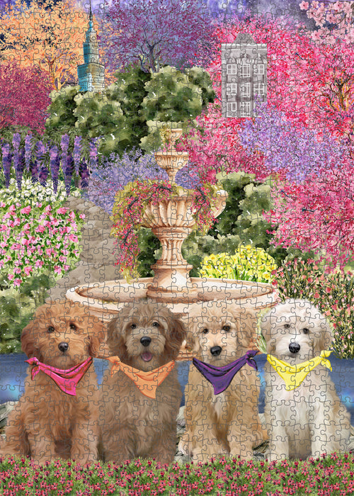 Goldendoodle Jigsaw Puzzle, Interlocking Puzzles Games for Adult, Explore a Variety of Designs, Personalized, Custom, Gift for Pet and Dog Lovers