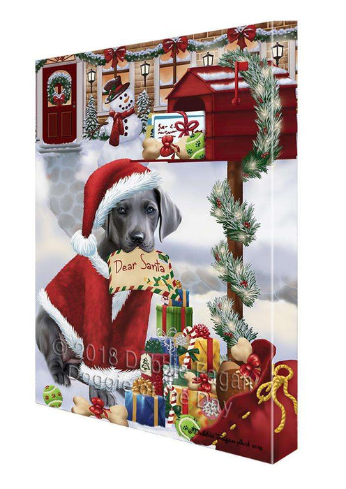 Great Dane Dog Dear Santa Letter Christmas Holiday Mailbox Canvas Print Wall Art Décor CVS102950