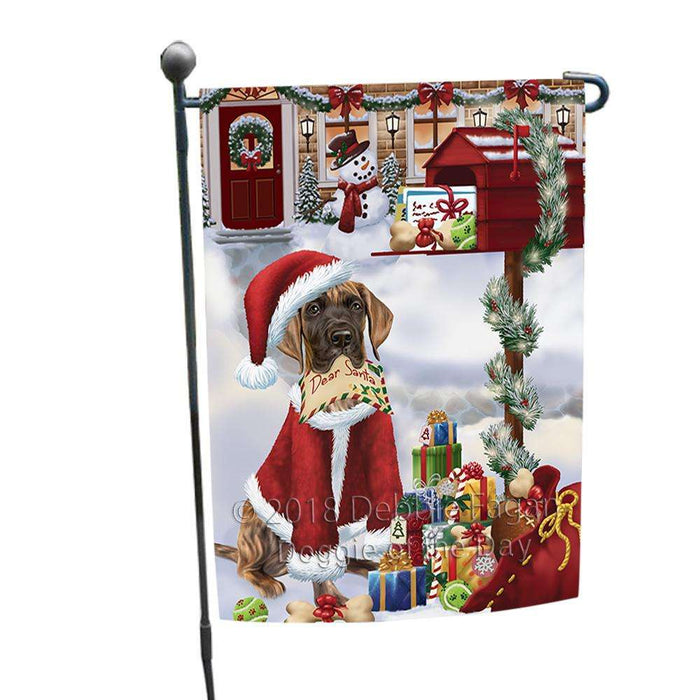 Great Dane Dog Dear Santa Letter Christmas Holiday Mailbox Garden Flag GFLG53963