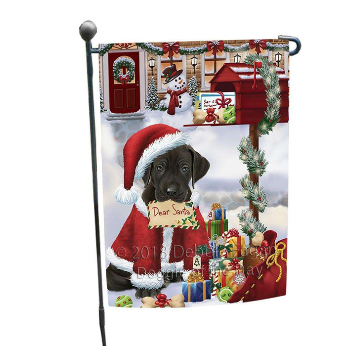 Great Dane Dog Dear Santa Letter Christmas Holiday Mailbox Garden Flag GFLG53964