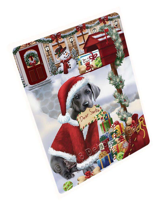 Great Dane Dog Dear Santa Letter Christmas Holiday Mailbox Large Refrigerator / Dishwasher Magnet RMAG84282