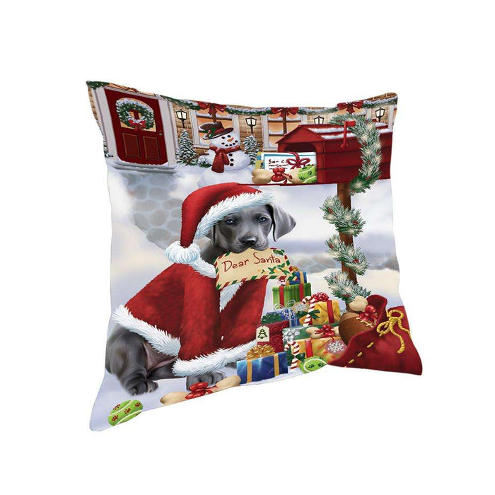 Great Dane Dog Dear Santa Letter Christmas Holiday Mailbox Pillow PIL72224