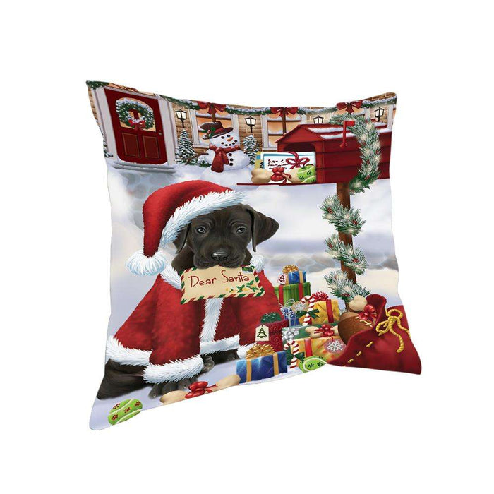 Great Dane Dog Dear Santa Letter Christmas Holiday Mailbox Pillow PIL72232