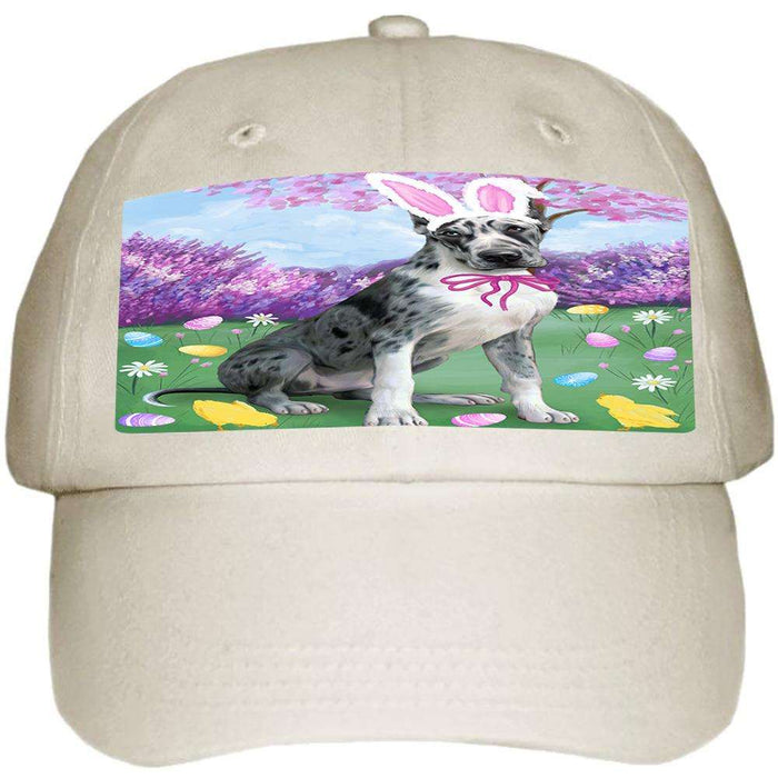 Great Dane Dog Easter Holiday Ball Hat Cap HAT51192