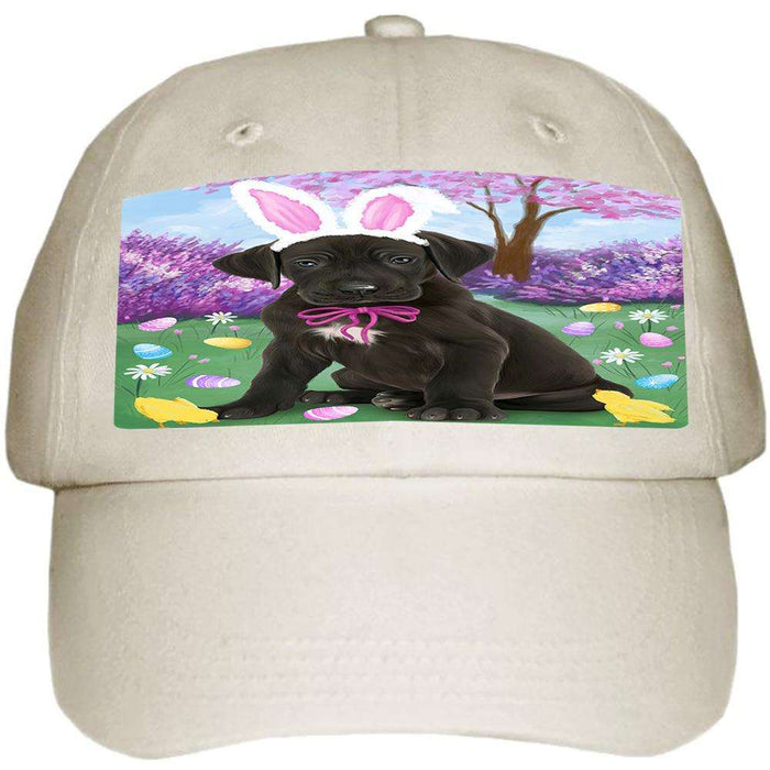 Great Dane Dog Easter Holiday Ball Hat Cap HAT51204
