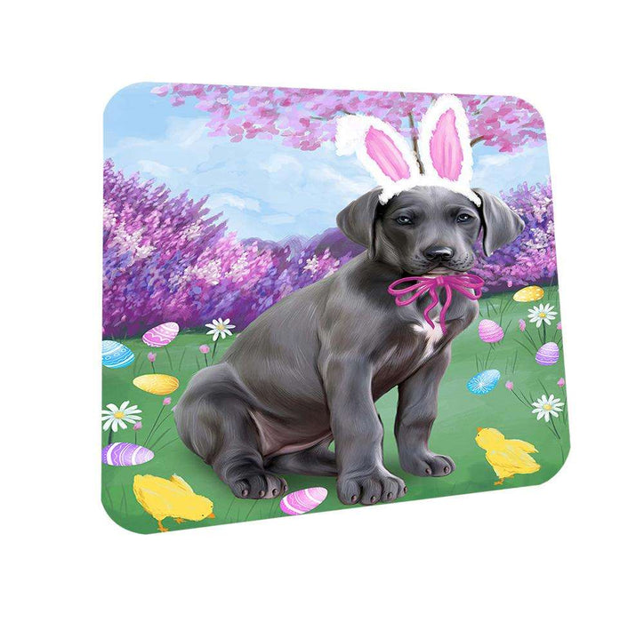 Great Dane Dog Easter Holiday Coasters Set of 4 CST49114