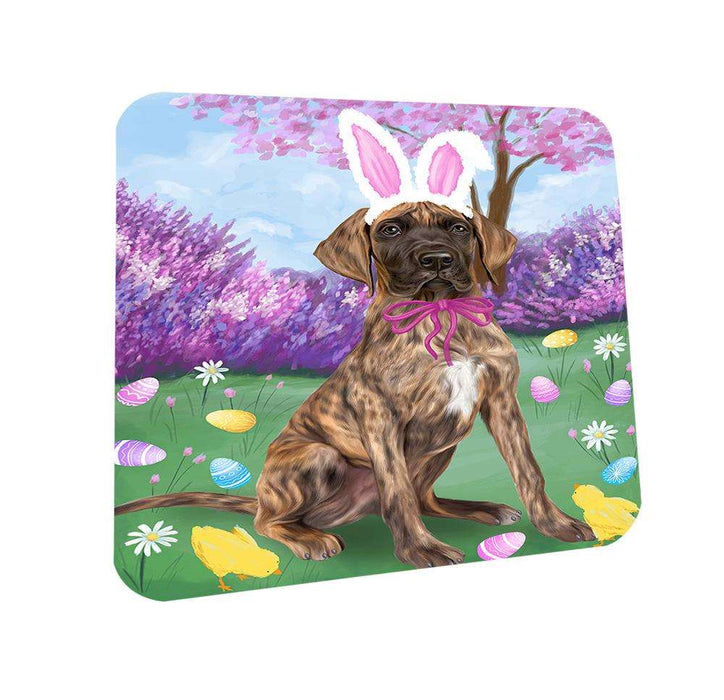 Great Dane Dog Easter Holiday Coasters Set of 4 CST49115
