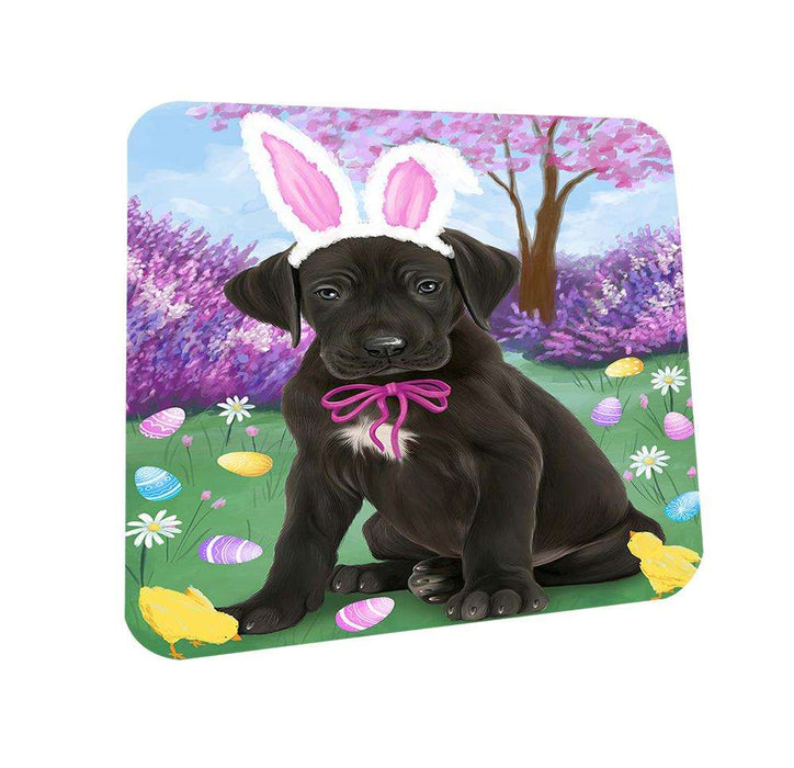 Great Dane Dog Easter Holiday Coasters Set of 4 CST49116
