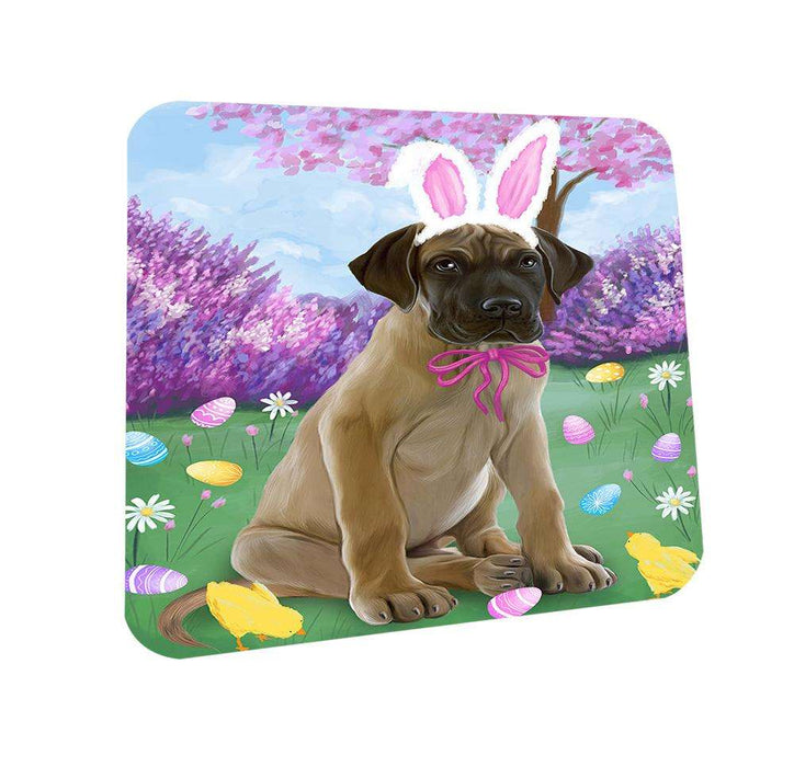 Great Dane Dog Easter Holiday Coasters Set of 4 CST49117
