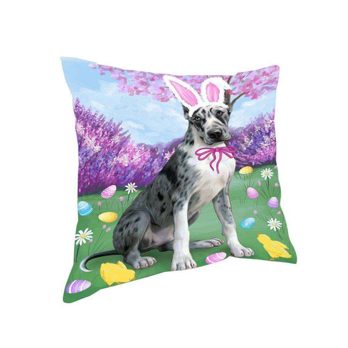 Great Dane Dog Easter Holiday Pillow PIL52468