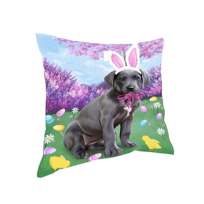 Great Dane Dog Easter Holiday Pillow PIL52476