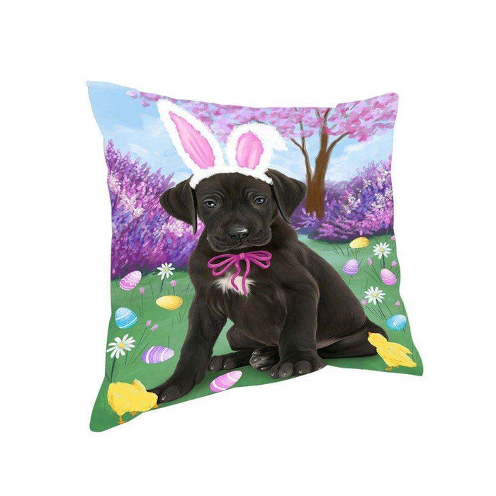Great Dane Dog Easter Holiday Pillow PIL52484