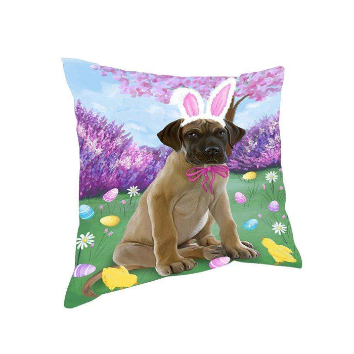 Great Dane Dog Easter Holiday Pillow PIL52488