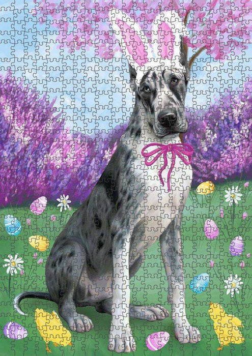 Great Dane Dog Easter Holiday Puzzle with Photo Tin PUZL50025