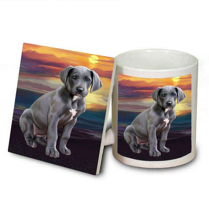 Great Dane Dog Mug and Coaster Set