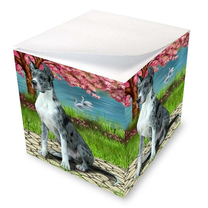 Great Dane Dog Note Cube